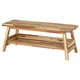 SKOGSTA Bench with storage, acacia, 47 1/4 "