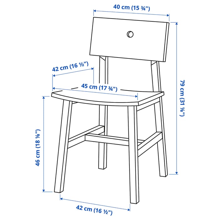 SKOGSTA chair, acacia IKEA