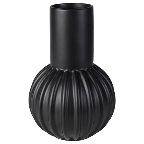 SKOGSTUNDRA Vase - black 10 ¾ "