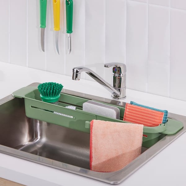 Handy Housewares Kitchen Sink Caddy Dish Soap Scrubber Sponge