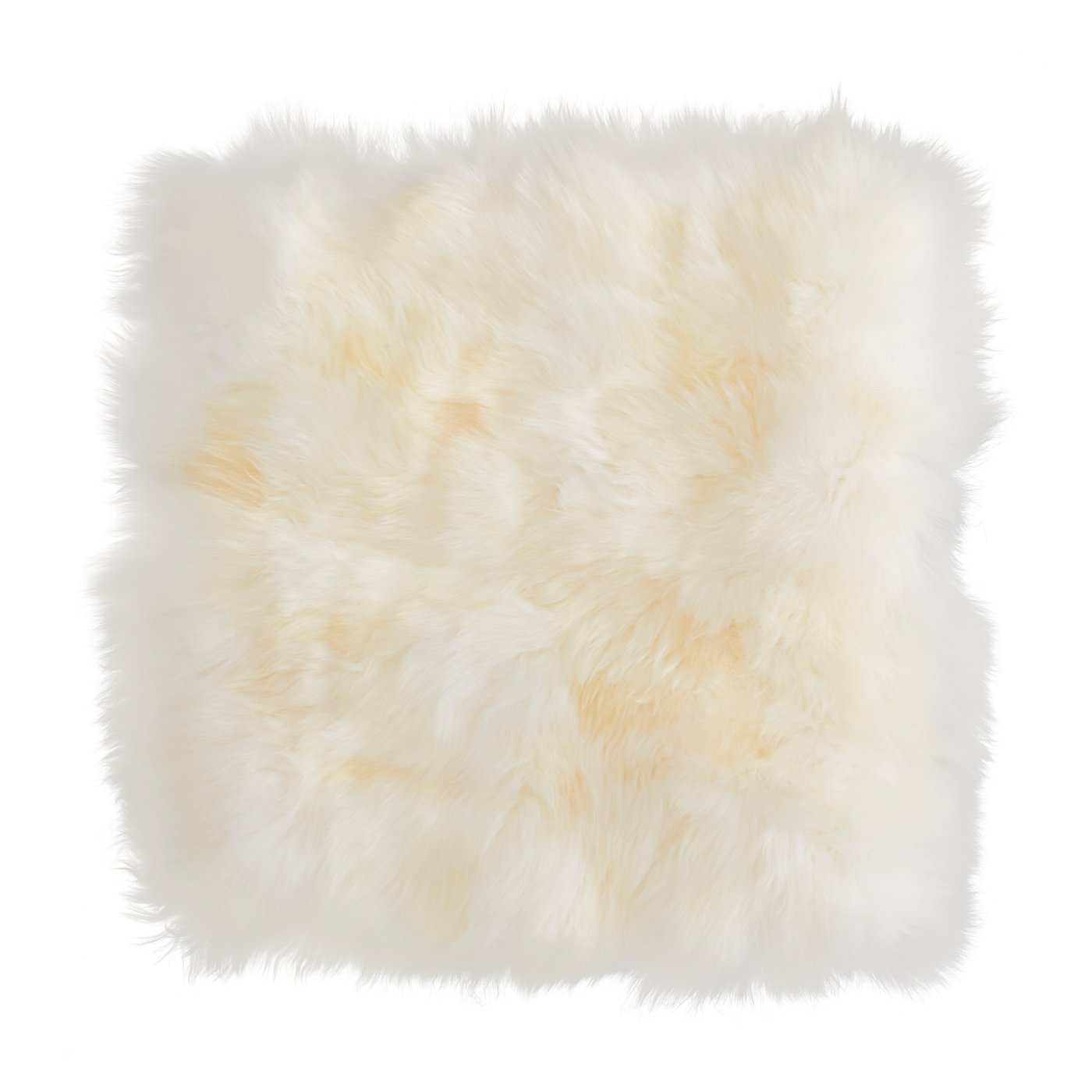 SKOLD Cushion cover, sheepskin, white 