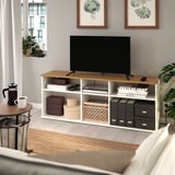 SKRUVBY TV unit, white, 61 3/8x14 3/4x23 5/8 "