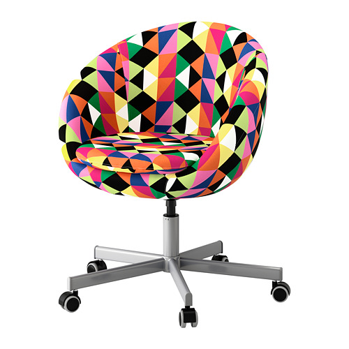 SKRUVSTA Swivel chair Majviken multicolor IKEA