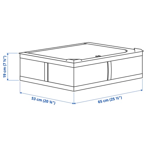 Illustration with measurements for the product: SKUBB.