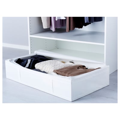 SKUBB Organizer with 6 compartments, white, 13 ¾x17 ¾x49 ¼ - IKEA