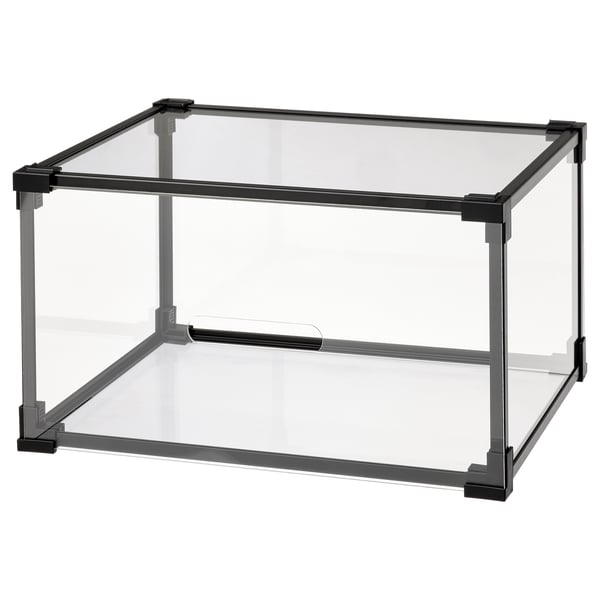 Skjult død Sydamerika SKUFFEN Shoe box, clear, 14x11x8" - IKEA