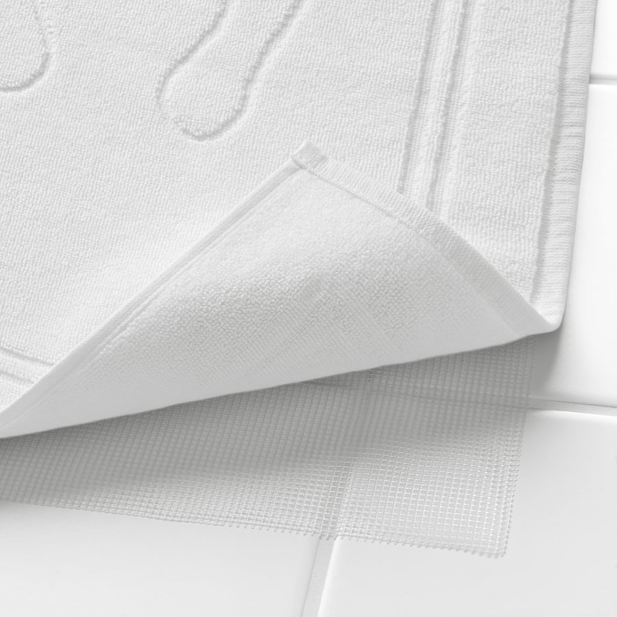 SKULINGEN bath mat, white, 20x31" IKEA