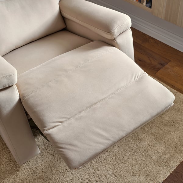 SKULNÄS Recliner rocker and swivel armchair, Hakebo beige