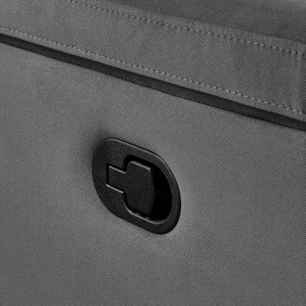 SKULNÄS Recliner rocker and swivel armchair, Hakebo dark gray