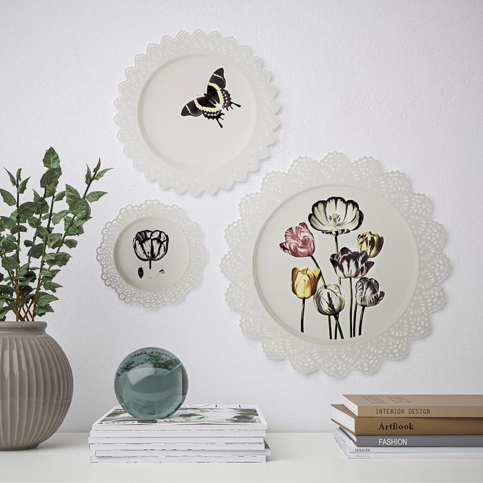 SKURAR Wall decoration, set of 3, Tulips IKEA