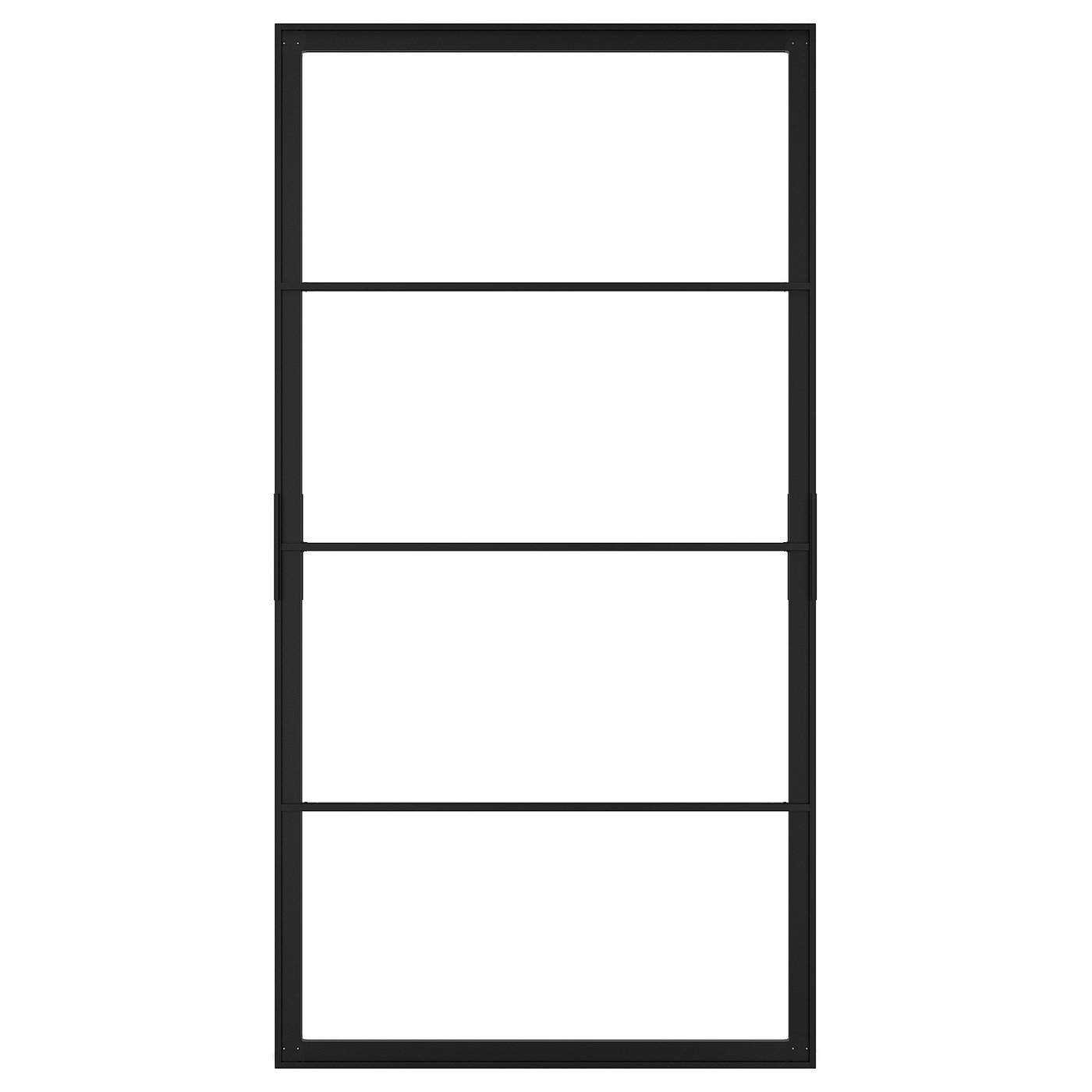 SKYTTA sliding door frame, black, 401/4x771/8