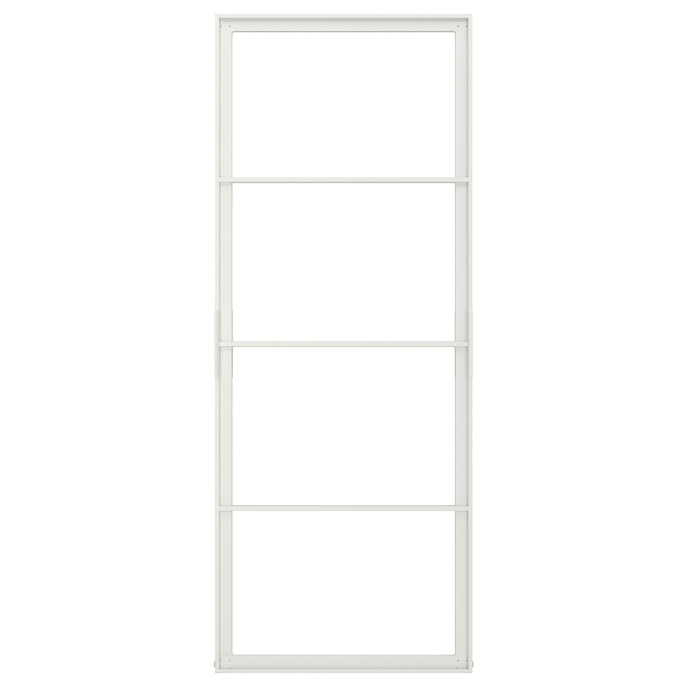 SKYTTA / BOAXEL Reach-in wardrobe with sliding door, black double sided/Mehamn white stained oak effect, 59 7/8x25 5/8x80 1/2 "