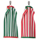 SLÅNHÖSTMAL Guest towel, green/white/red, 12x20 "