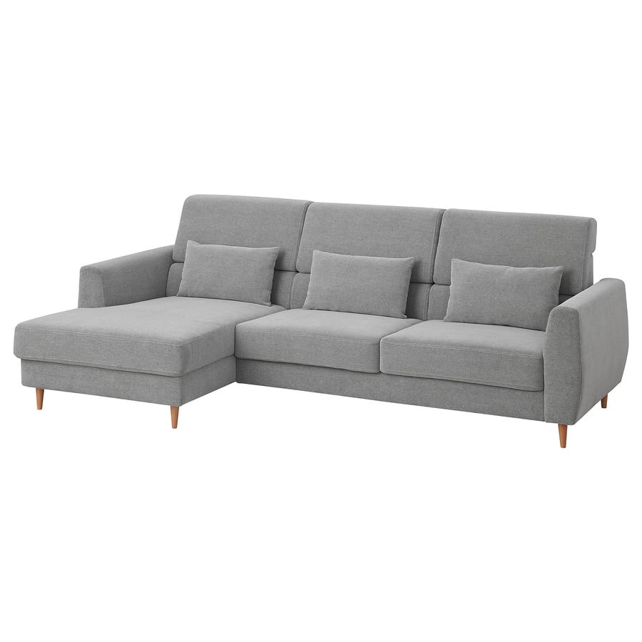 SLATORP sofa, with chaise/Tallmyra white/black IKEA