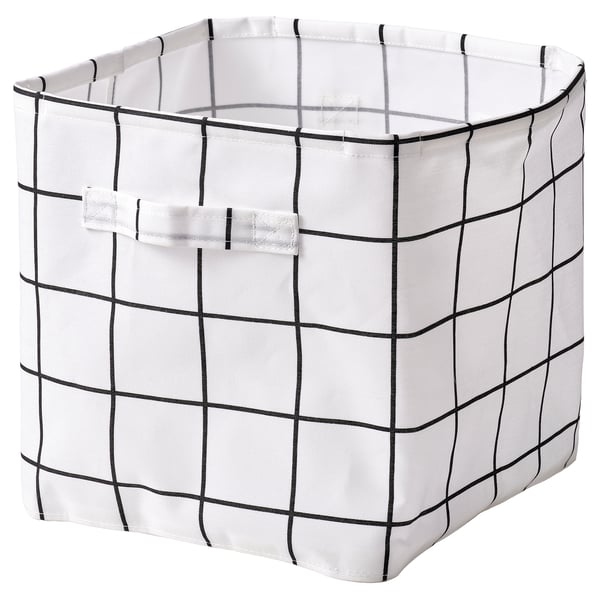SLÅTTERVALL Storage basket, textile, 12 ½x13 ¾x12 ½ "