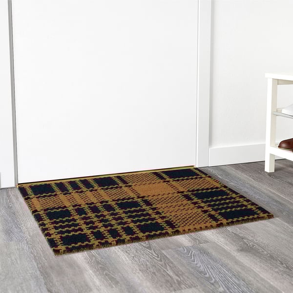 SLIPRAR door mat, blue/dark blue, 2'0"x2'11" IKEA