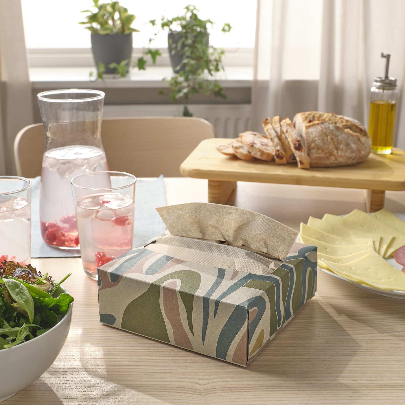 IKEA　HJORSTA SLÖJSTJÄRT paper napkin, patterned, 12 ½x6 ¼