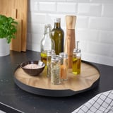 SMÅÄTA Lazy Susan, acacia veneer, 17 "