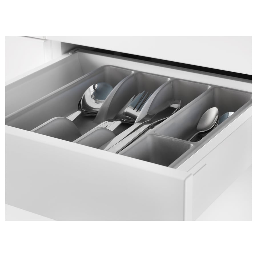 SMÄCKER flatware tray, gray, 12x10" IKEA