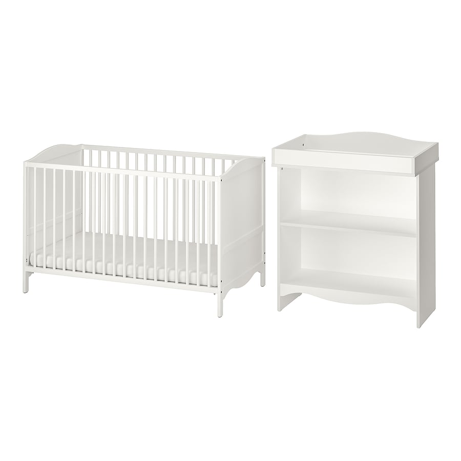 SMÅGÖRA 2piece baby furniture set, white, 271/2x52" IKEA