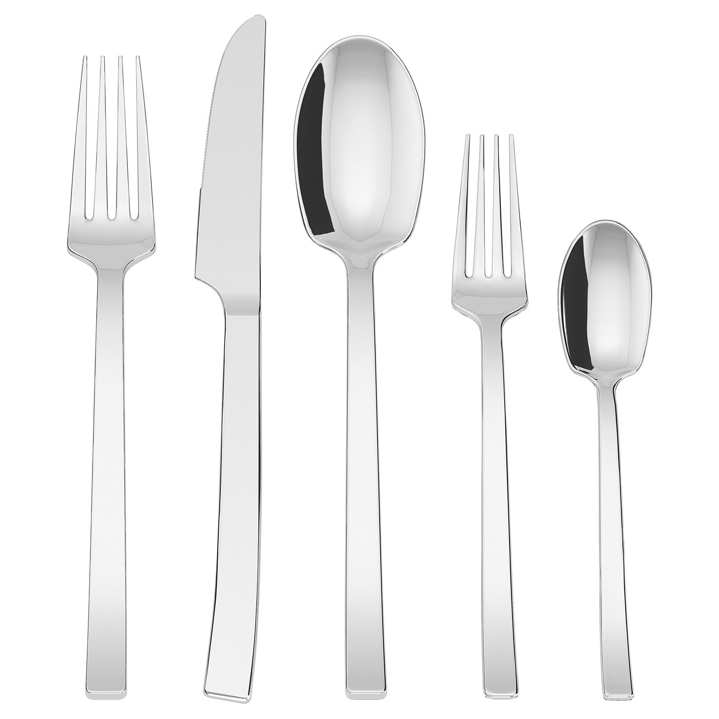 SMAKGLAD 20piece flatware set, stainless steel IKEA