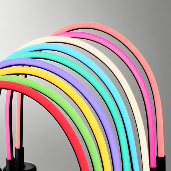 SMÅSNÖRE LED decorative light, dimmable adjustable color