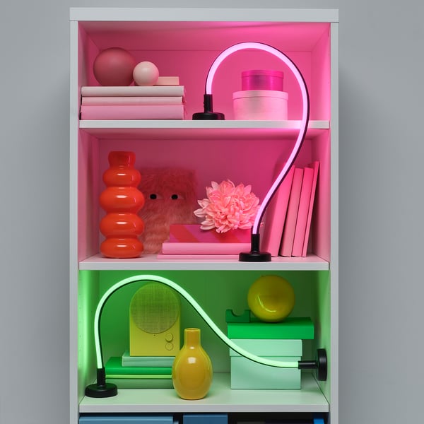 SMÅSNÖRE LED decorative light, dimmable adjustable color