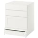 SMÅSTAD / UPPFÖRA 3-drawer dresser, white white/with frame, 23 5/8x25 5/8x29 7/8 "