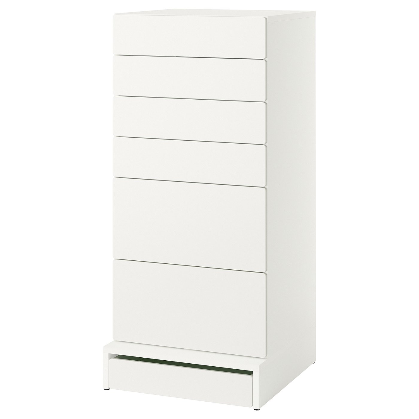 6-Drawer Dresser, White/White