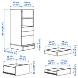 SMÅSTAD / UPPFÖRA Bookcase, white light green/with 3 drawers, 23 5/8x25 5/8x53 1/2 "