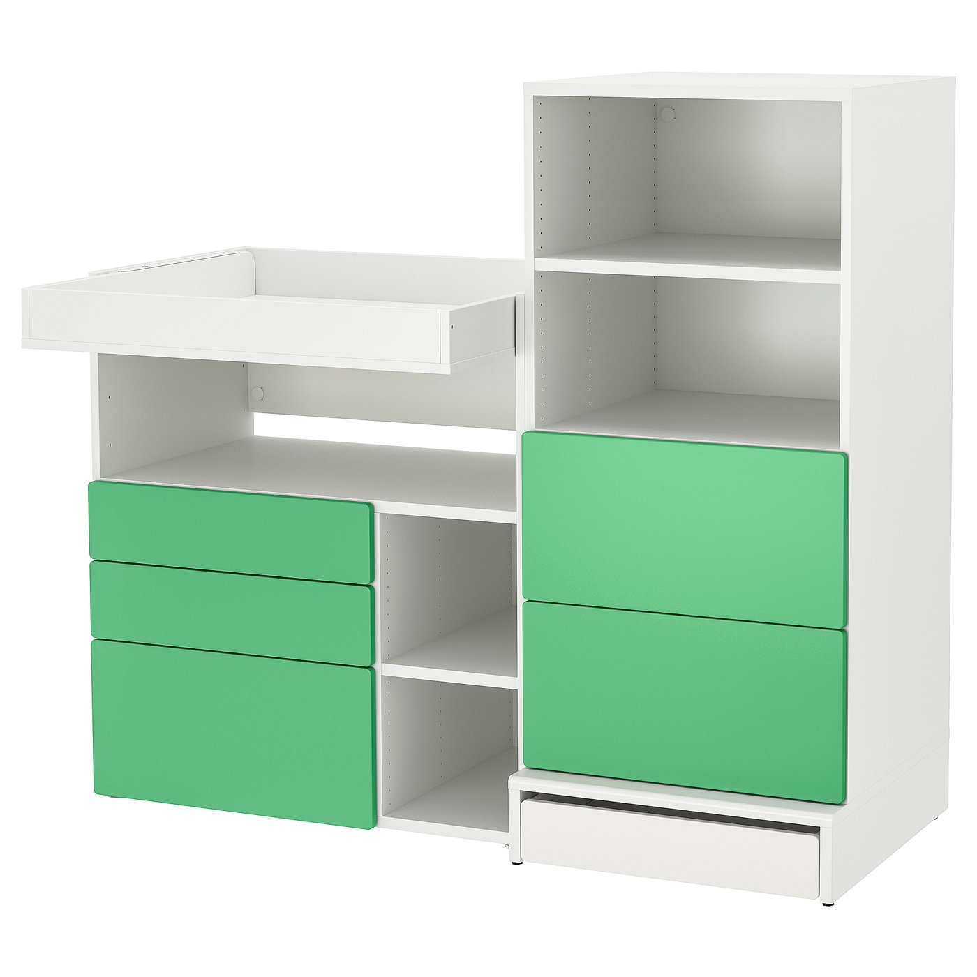 ikea changing table bookshelf