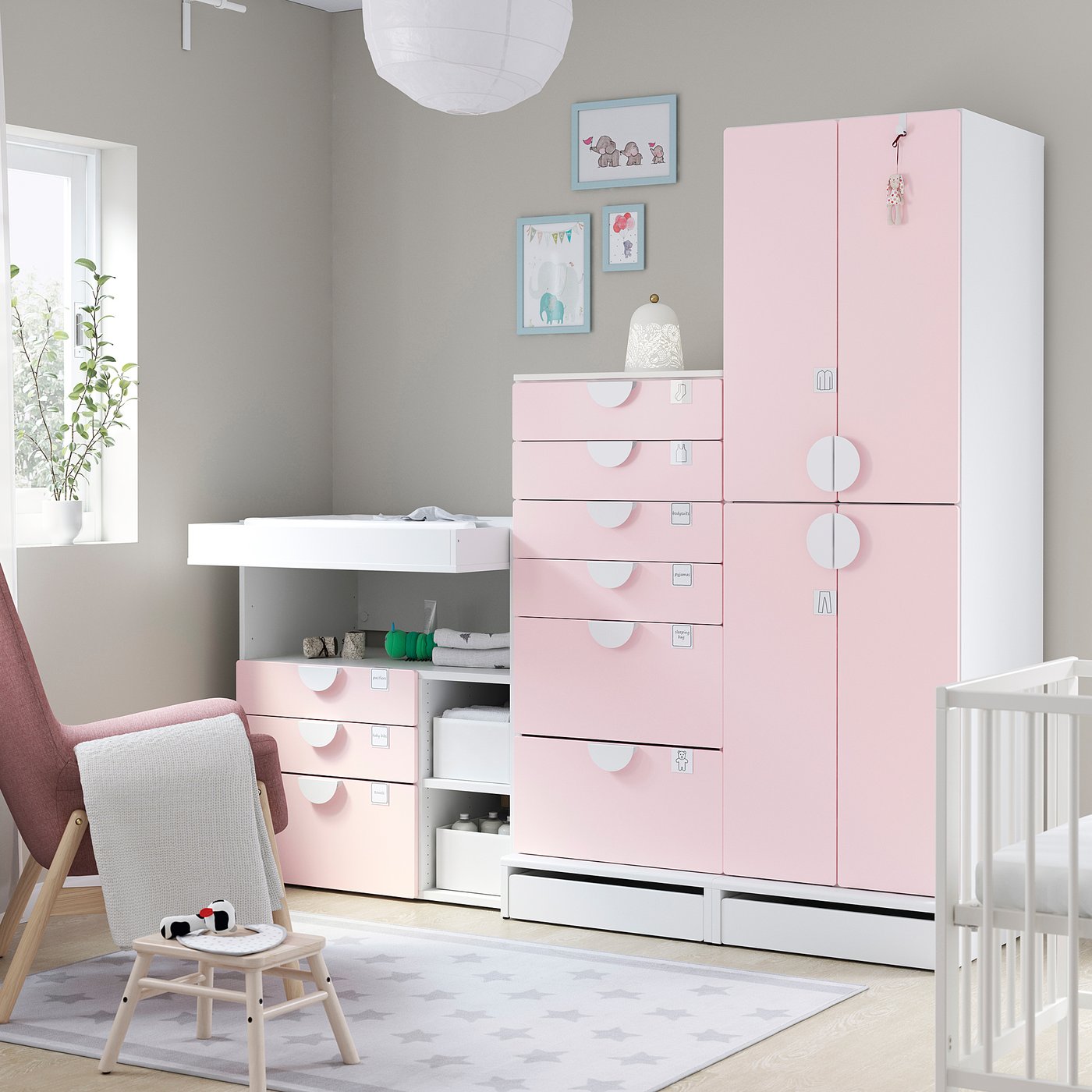 ikea changing table storage