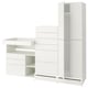 SMÅSTAD / UPPFÖRA Storage combination, white white/with changing table, 82 5/8x31 1/2x77 1/8 "