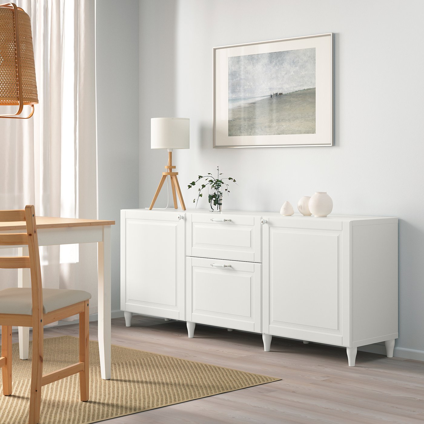 SMEVIKEN drawer front, white, 231/2x10