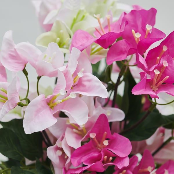 SMYCKA Artificial bouquet, indoor/outdoor/Bouganvilla mixed colors, 20 "