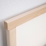 SNIGLAR Bed frame with slatted bed base, beech, 27 1/2x63 "