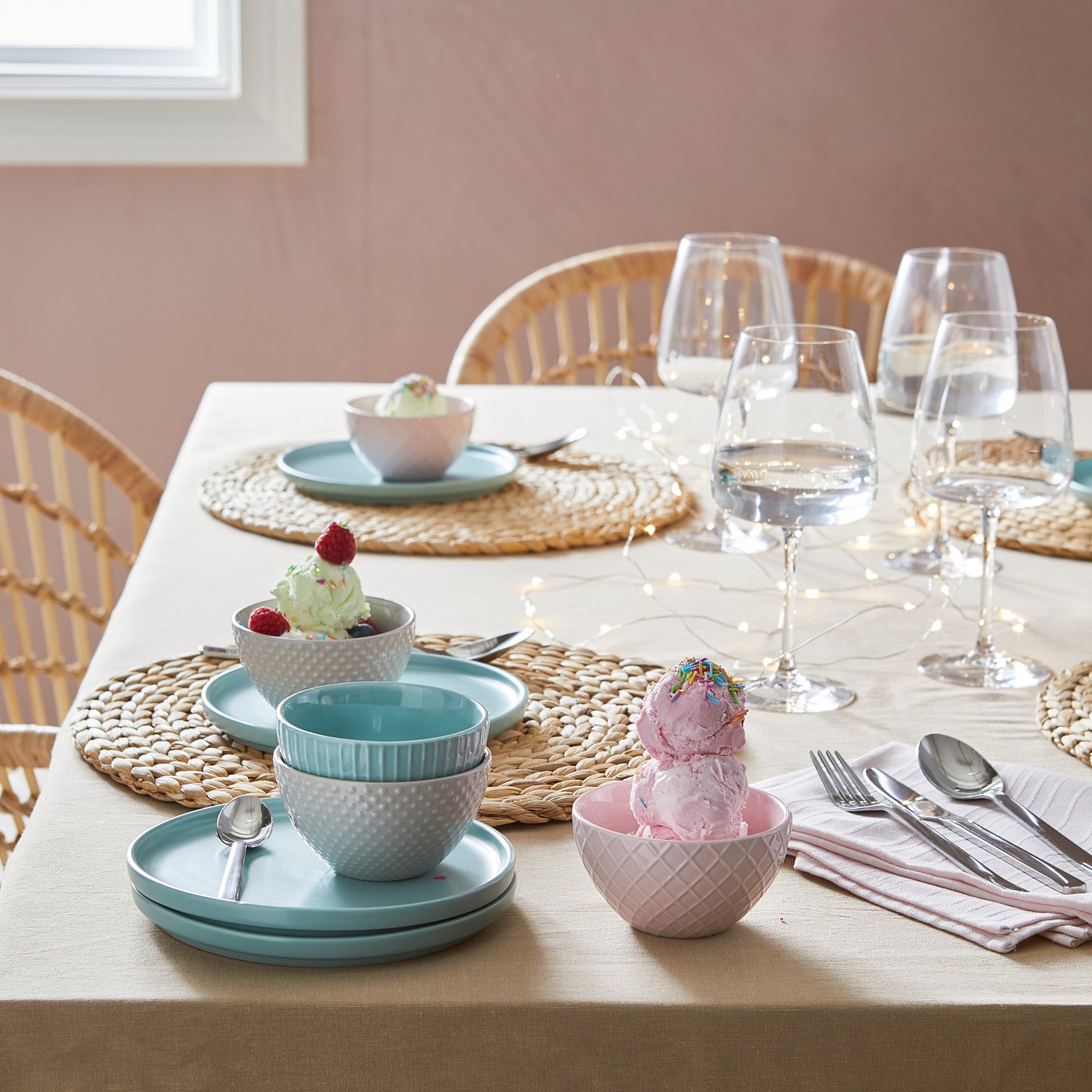 SOARÉ place mat, water hyacinth, 15" IKEA