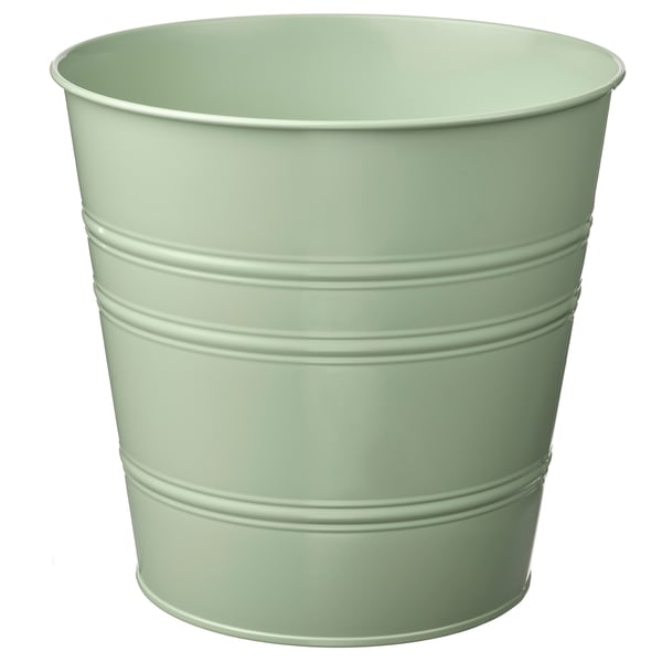 SOCKER plant pot, indoor/outdoor light green, 9 ½" IKEA
