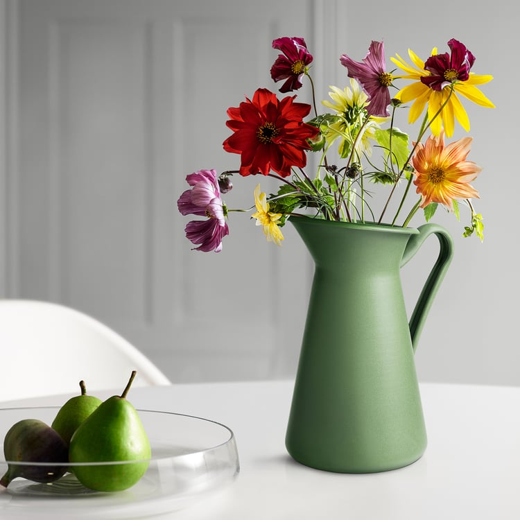 SOCKERÄRT vase/jug, green, 8 ¾" IKEA