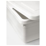 SOCKERBIT Box with lid, white, 15x9 ¾x6 "