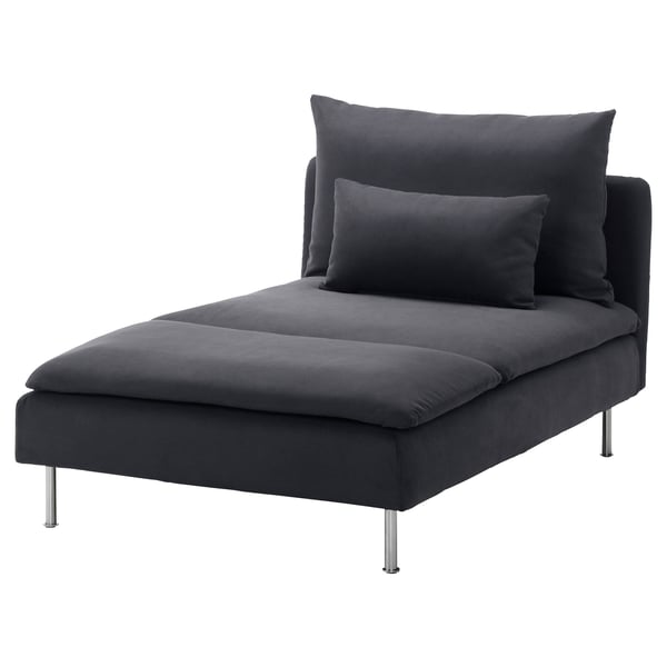 SÖDERHAMN Chaise cover - Samsta dark gray - IKEA