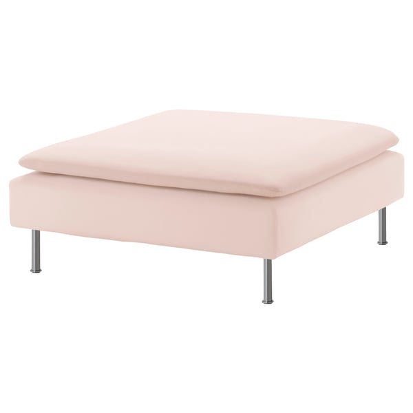 SÖDERHAMN Cover for ottoman, Samsta light pink - IKEA
