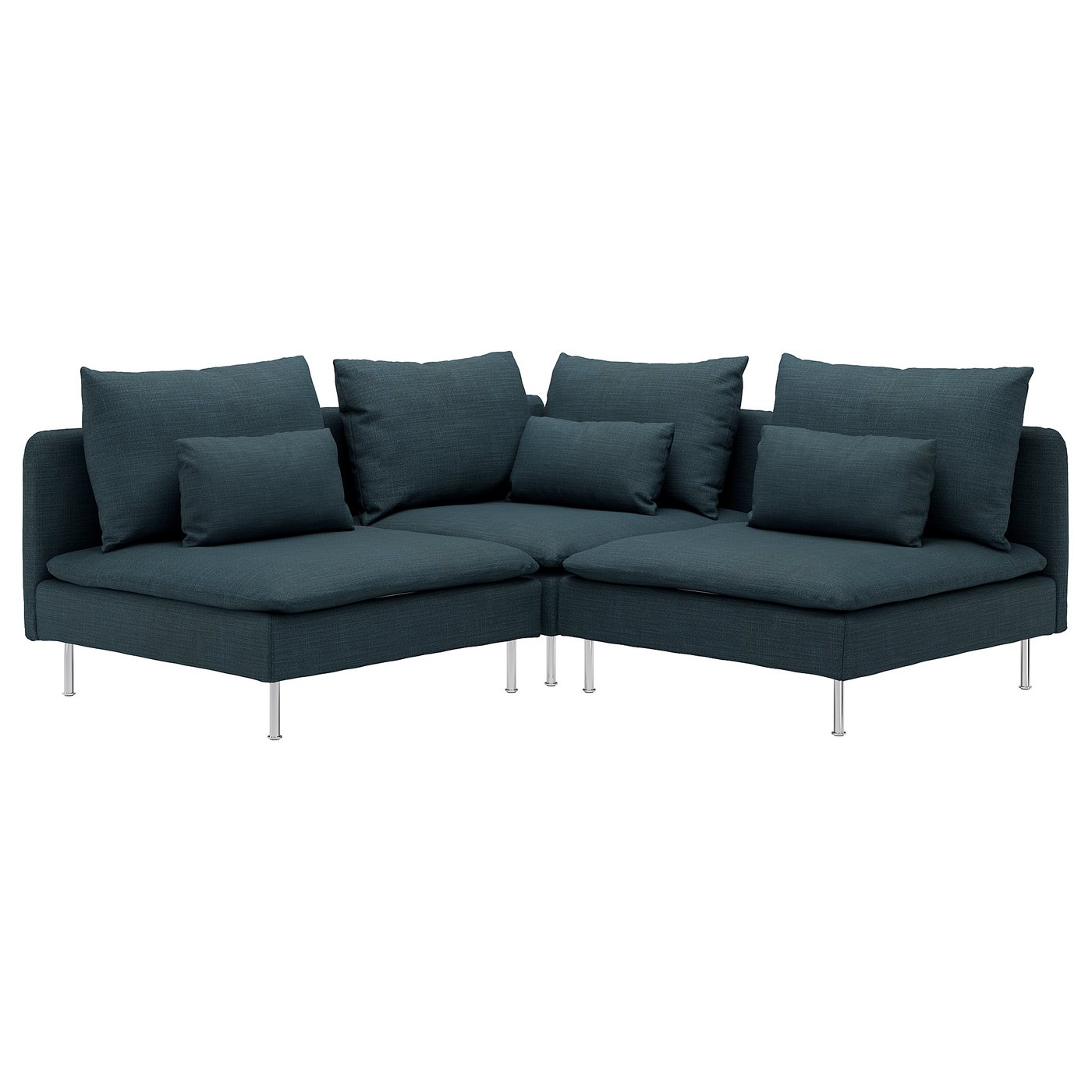 SÖDERHAMN sectional, 3-seat corner, Hillared dark blue - IKEA