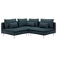 SÖDERHAMN Sectional, 3-seat corner, Hillared dark blue