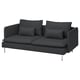 SÖDERHAMN Sofa, Fridtuna dark gray