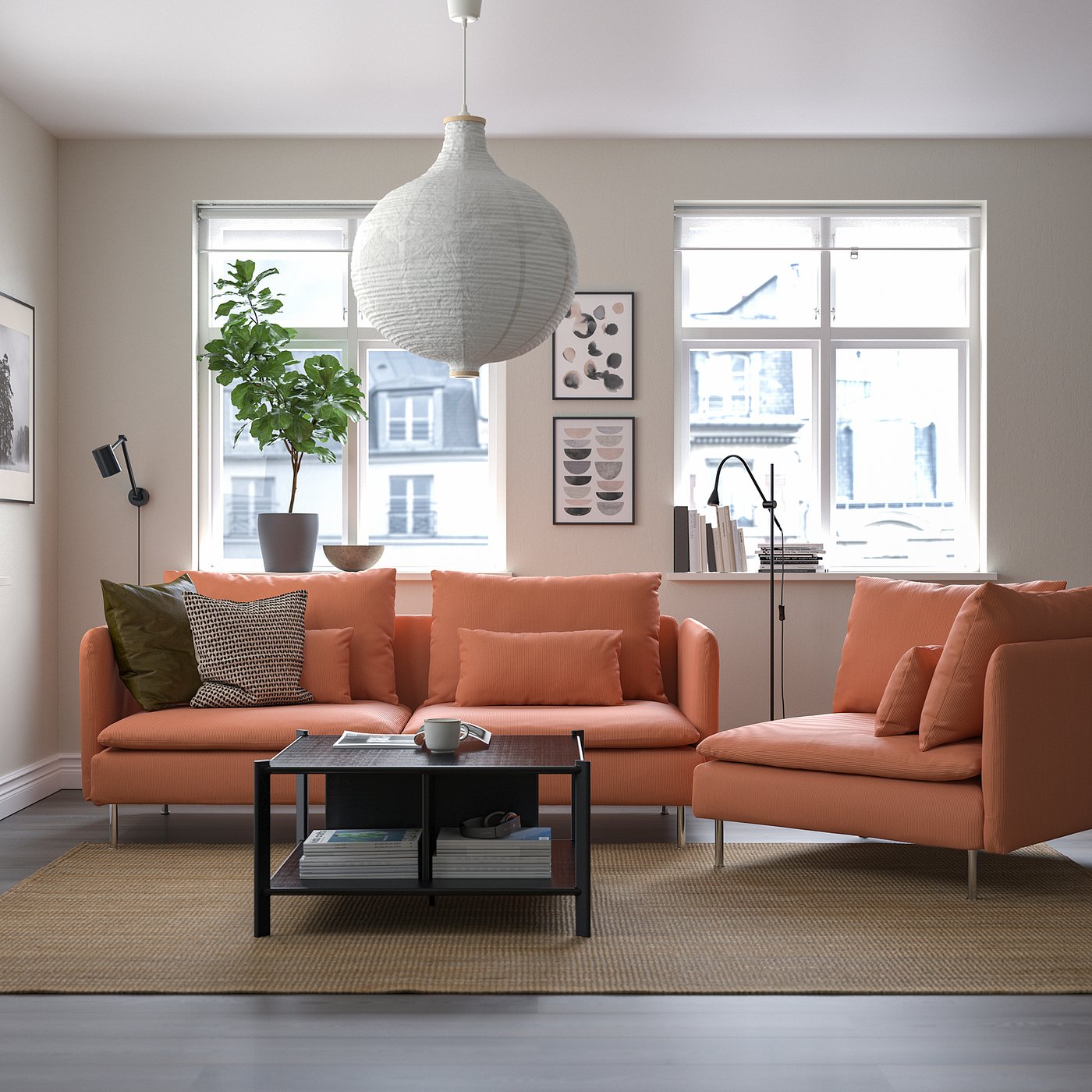 SÖDERHAMN sofa, Kelinge rust - IKEA