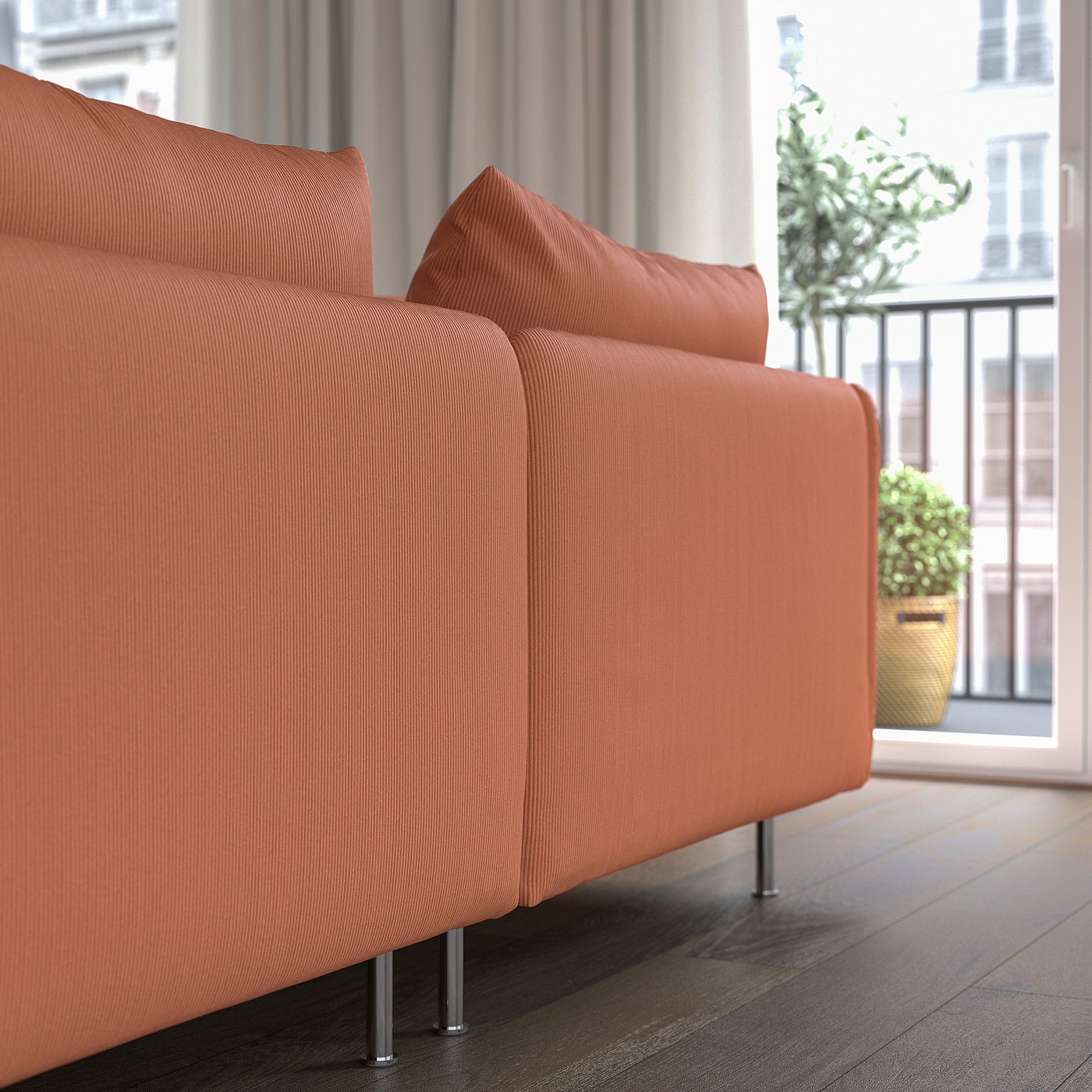 IKEA SÖDERHAMN SÖDERHAMN sectional, 3-seat corner, Kelinge gray-turquoise - IKEA