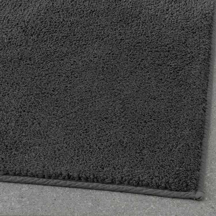 SÖDERSJÖN bath mat, dark gray, 24x47" IKEA