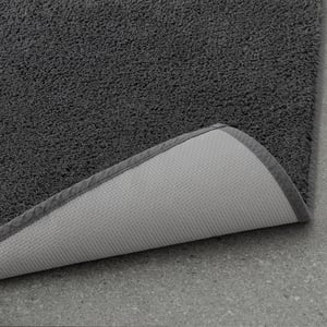 SÖDERSJÖN Bath mat, dark gray, 24x47" - IKEA