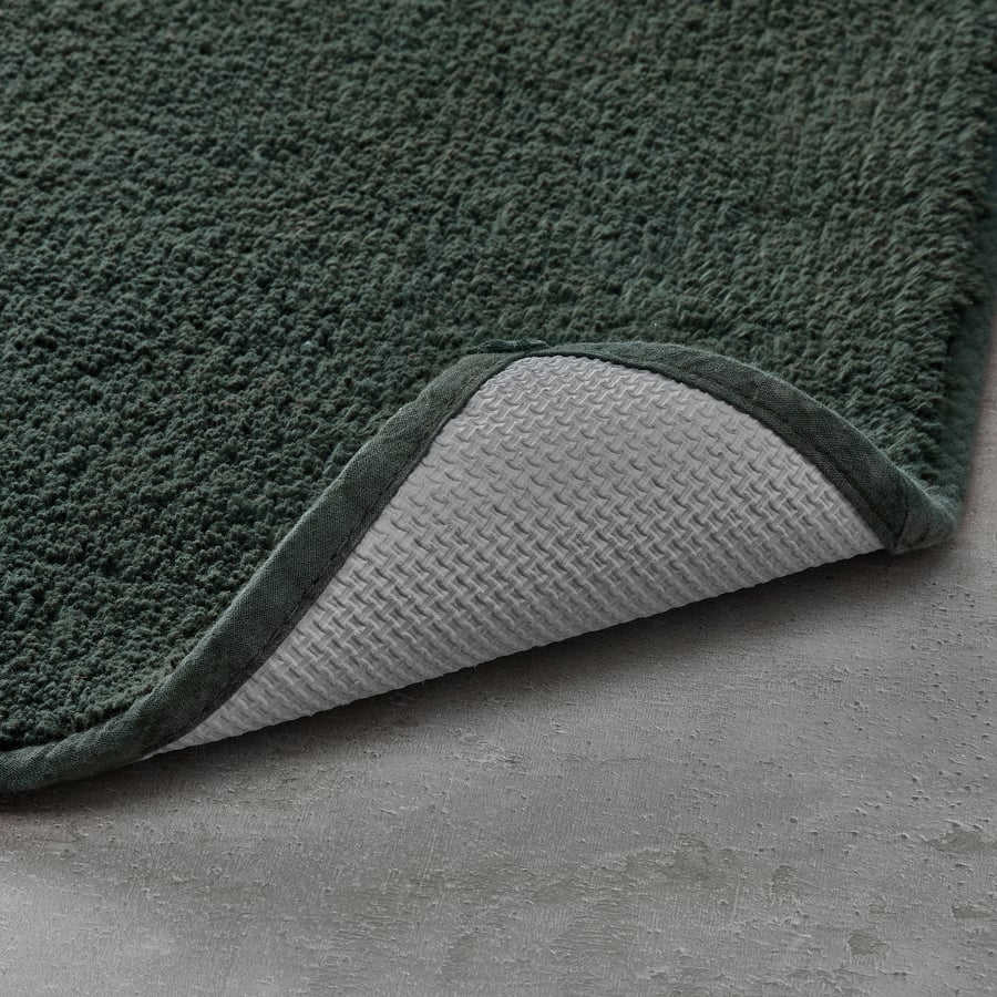 SÖDERSJÖN bath mat, dark green, 20x31" - IKEA